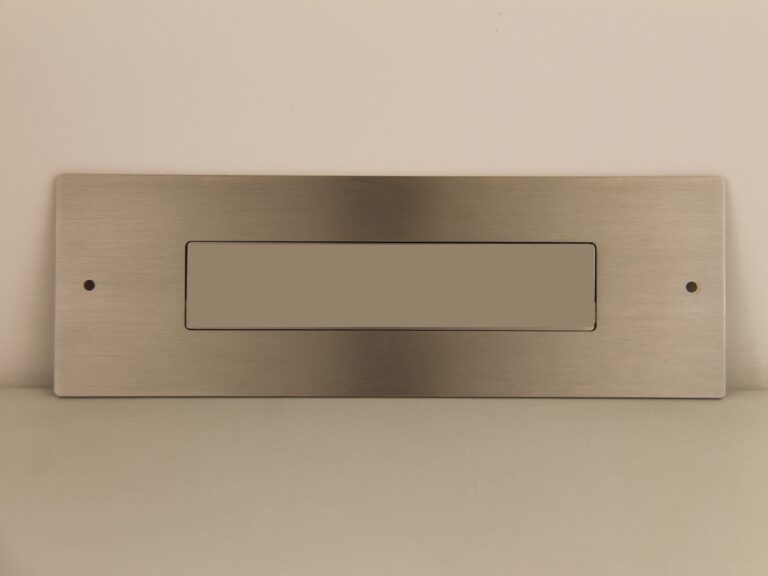 Serratura Tavellino Posta Sportello Posta In Acciaio Inox 380x280mm - Chiusura A Tavellino Con Chiave Sportello Posta 380x280 - 3
