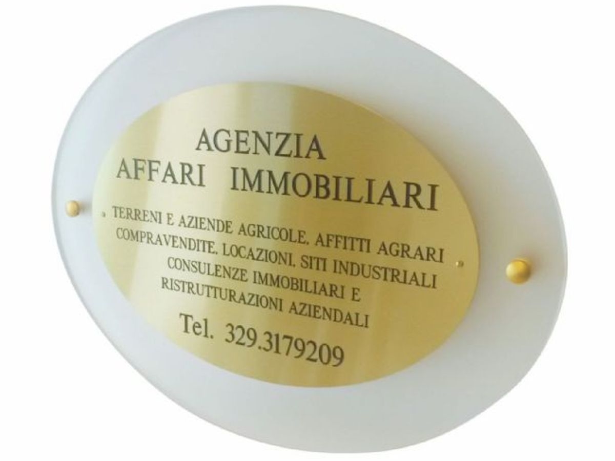 Agenzia Affari Immobiliari - Targhe professionali - Nuova Incisoria