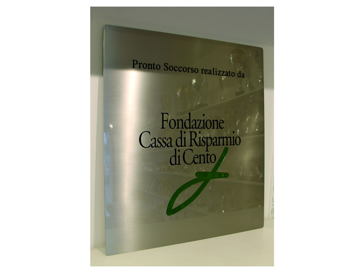 Fondazione Cassa di Risparmio di Cento - Targhe professionali - Nuova Incisoria