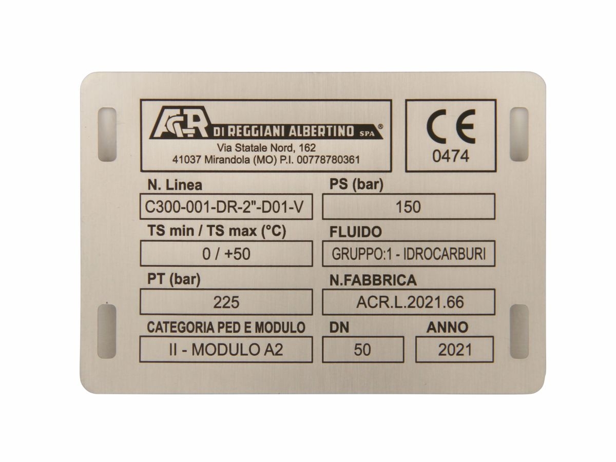 ACR - Targhe industriali - Nuova Incisoria